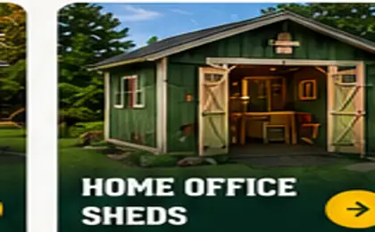Backyard office shed